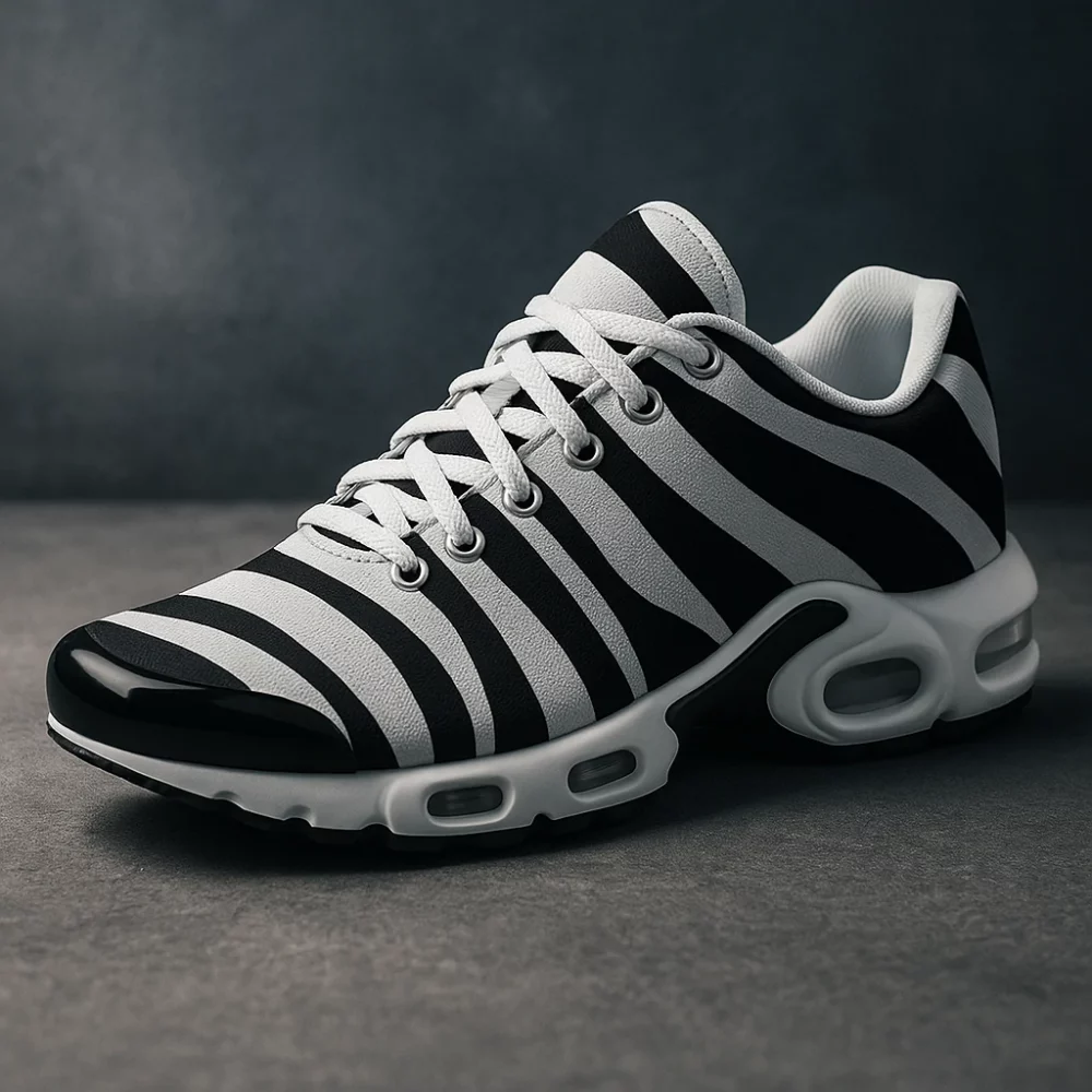 Zebra Surge Air Sneakers – Striped Style, Unleashed Energy