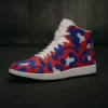 Red Camo Rush High-Top Sneakers – Bold, Rapid, Street-Ready