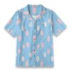 Cosmos Sky Garden Floral Beach Shirt