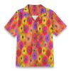 Zinnia Bright Garden Floral Tropical Shirt
