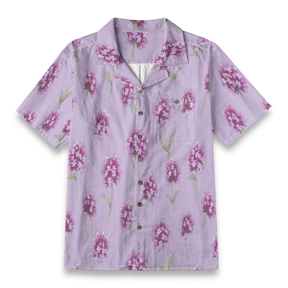 Verbena Cluster Bloom Floral Summer Shirt