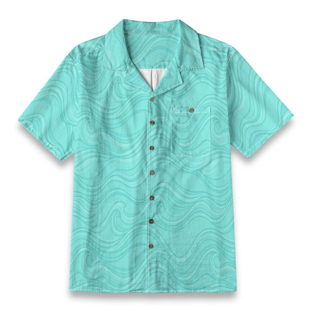 Aqua Wave Trails Ocean Breeze Shirt